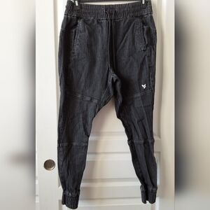 The Anti-Order Men Large Dark‎ Wash Denim Component Joggers Hip Hop Street Wear